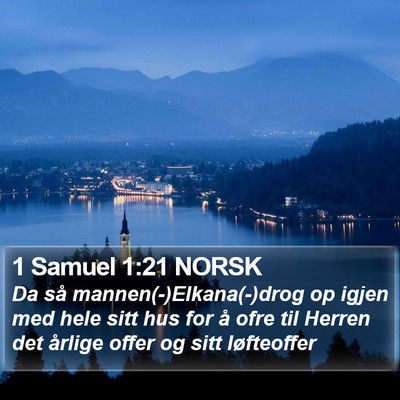 1 Samuel 1:21 NORSK Bible Verse Image