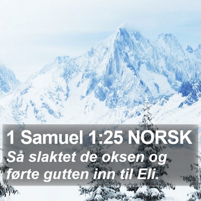 1 Samuel 1:25 NORSK Bible Verse Image