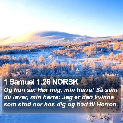 1 Samuel 1:26 NORSK Bible Verse Image