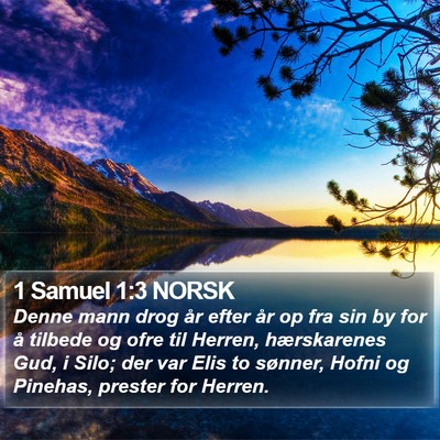 1 Samuel 1:3 NORSK Bible Verse Image