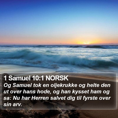 1 Samuel 10:1 NORSK Bible Verse Image