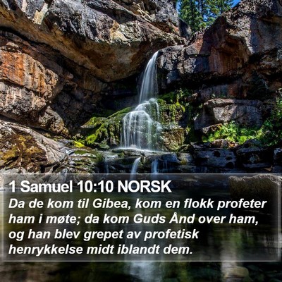 1 Samuel 10:10 NORSK Bible Verse Image