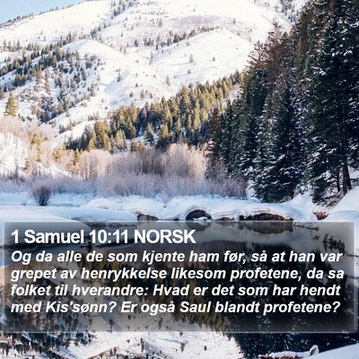 1 Samuel 10:11 NORSK Bible Verse Image