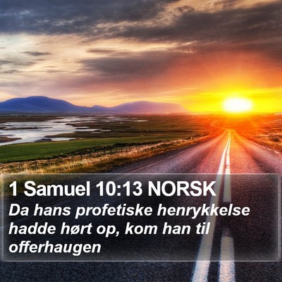 1 Samuel 10:13 NORSK Bible Verse Image