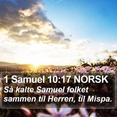 1 Samuel 10:17 NORSK Bible Verse Image