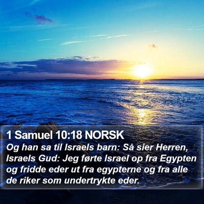 1 Samuel 10:18 NORSK Bible Verse Image