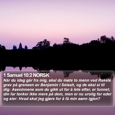 1 Samuel 10:2 NORSK Bible Verse Image