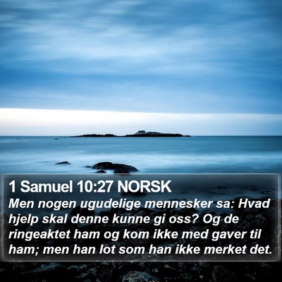 1 Samuel 10:27 NORSK Bible Verse Image