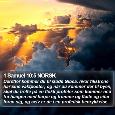 1 Samuel 10:5 NORSK Bible Verse Image