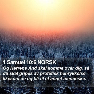 1 Samuel 10:6 NORSK Bible Verse Image