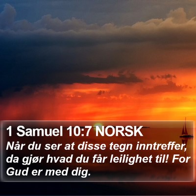 1 Samuel 10:7 NORSK Bible Verse Image