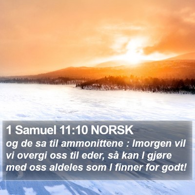 1 Samuel 11:10 NORSK Bible Verse Image