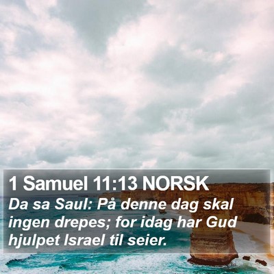1 Samuel 11:13 NORSK Bible Verse Image