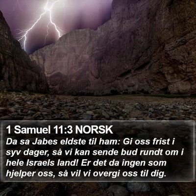 1 Samuel 11:3 NORSK Bible Verse Image