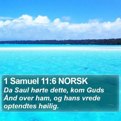 1 Samuel 11:6 NORSK Bible Verse Image