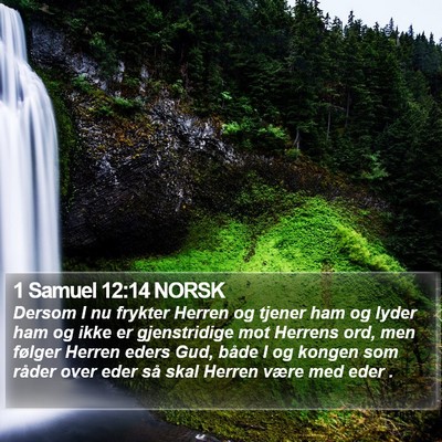 1 Samuel 12:14 NORSK Bible Verse Image