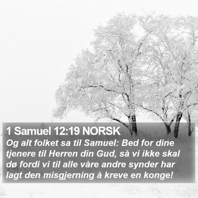 1 Samuel 12:19 NORSK Bible Verse Image