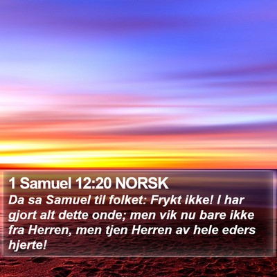 1 Samuel 12:20 NORSK Bible Verse Image