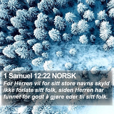 1 Samuel 12:22 NORSK Bible Verse Image