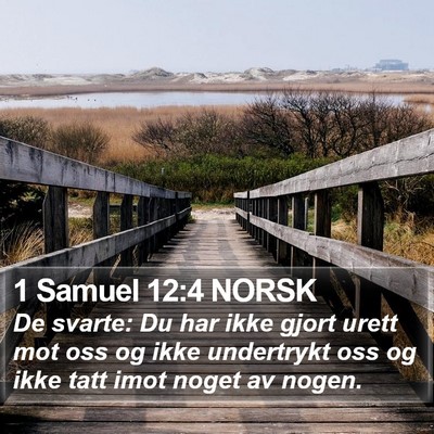 1 Samuel 12:4 NORSK Bible Verse Image