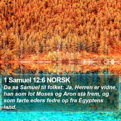 1 Samuel 12:6 NORSK Bible Verse Image