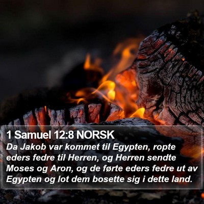 1 Samuel 12:8 NORSK Bible Verse Image