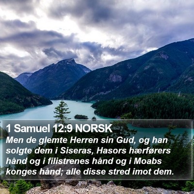 1 Samuel 12:9 NORSK Bible Verse Image