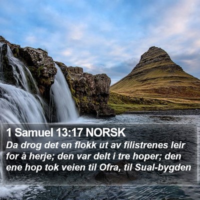 1 Samuel 13:17 NORSK Bible Verse Image