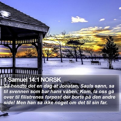 1 Samuel 14:1 NORSK Bible Verse Image