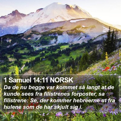 1 Samuel 14:11 NORSK Bible Verse Image