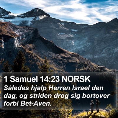 1 Samuel 14:23 NORSK Bible Verse Image