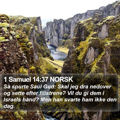1 Samuel 14:37 NORSK Bible Verse Image