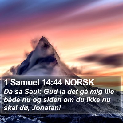1 Samuel 14:44 NORSK Bible Verse Image