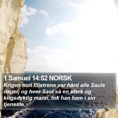 1 Samuel 14:52 NORSK Bible Verse Image