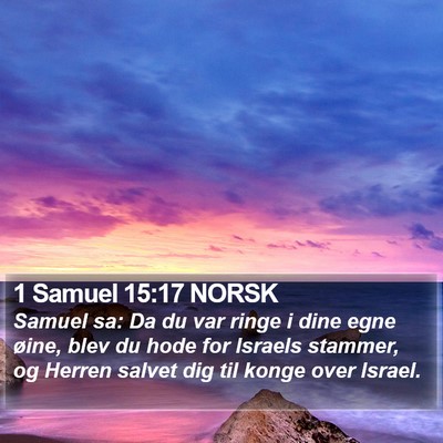 1 Samuel 15:17 NORSK Bible Verse Image