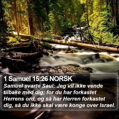 1 Samuel 15:26 NORSK Bible Verse Image