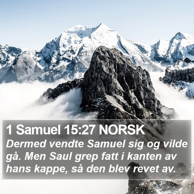 1 Samuel 15:27 NORSK Bible Verse Image