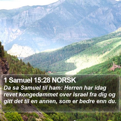 1 Samuel 15:28 NORSK Bible Verse Image