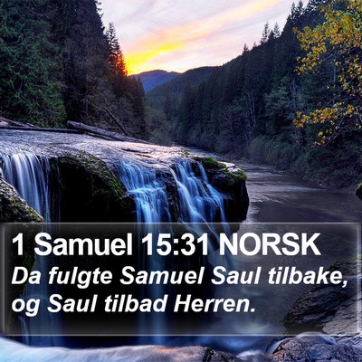 1 Samuel 15:31 NORSK Bible Verse Image