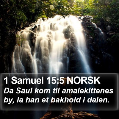 1 Samuel 15:5 NORSK Bible Verse Image