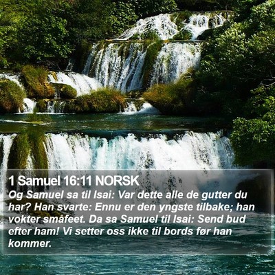 1 Samuel 16:11 NORSK Bible Verse Image