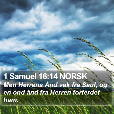 1 Samuel 16:14 NORSK Bible Verse Image
