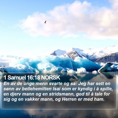 1 Samuel 16:18 NORSK Bible Verse Image