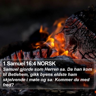 1 Samuel 16:4 NORSK Bible Verse Image