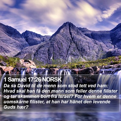 1 Samuel 17:26 NORSK Bible Verse Image