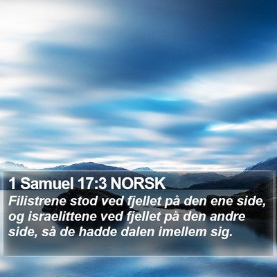 1 Samuel 17:3 NORSK Bible Verse Image
