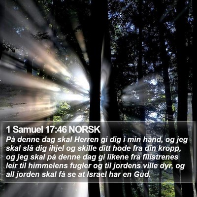 1 Samuel 17:46 NORSK Bible Verse Image