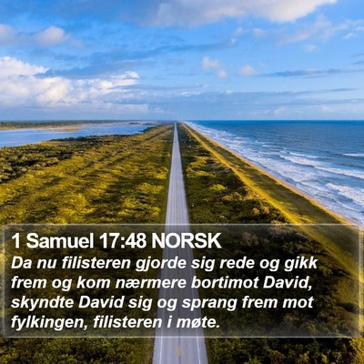 1 Samuel 17:48 NORSK Bible Verse Image