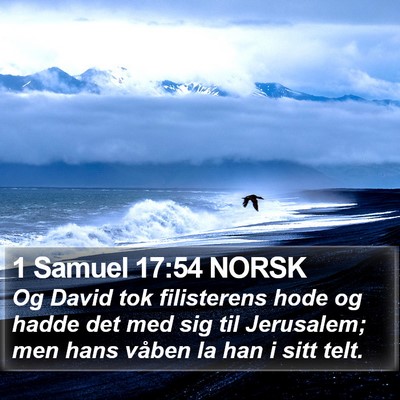 1 Samuel 17:54 NORSK Bible Verse Image