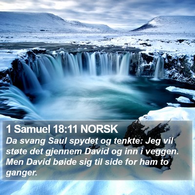 1 Samuel 18:11 NORSK Bible Verse Image